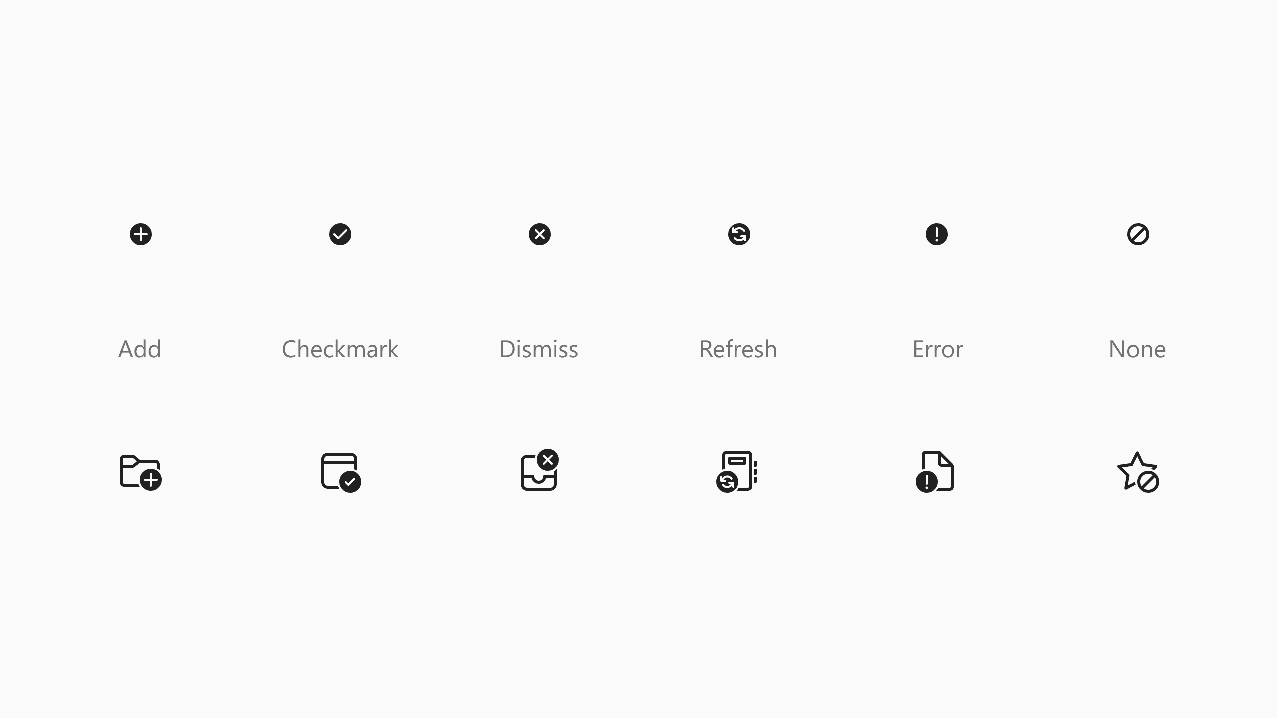 A small subset of the available modifiers.